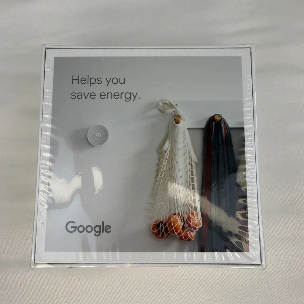 Google Nest Thermostat Smart Programmable WiFi Snow White GA01334-US New